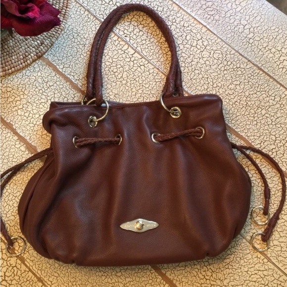 Elliott Lucca Handbags - $109 ELLIOTT LUCCA|| BROWN TOTE DRAWSTRING BAG